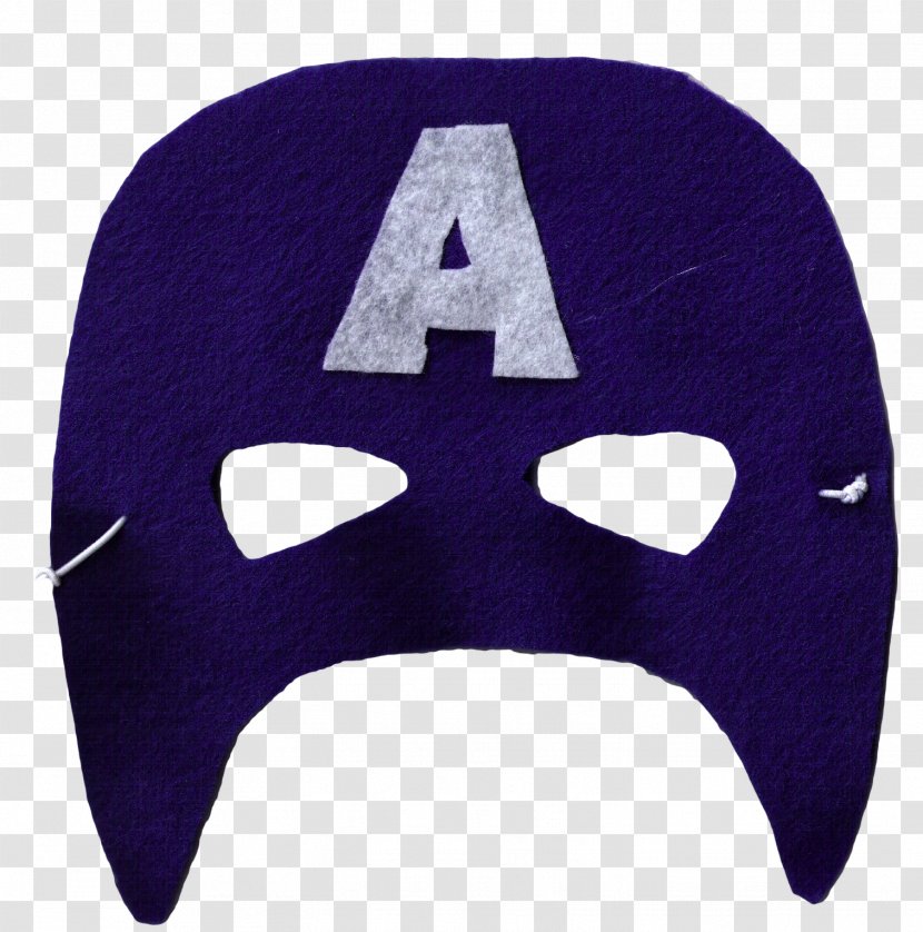 Captain America's Shield Mask Marvel Comics - Headgear Transparent PNG