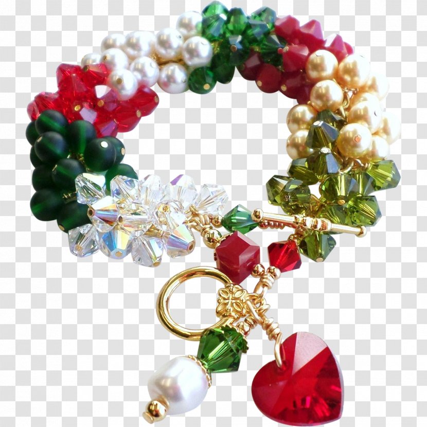 Bracelet Jewellery Pearl Gemstone Bead - Christmas Ornament Transparent PNG