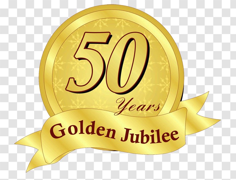 Golden Jubilee School Logo Jubileum - Gold Transparent PNG