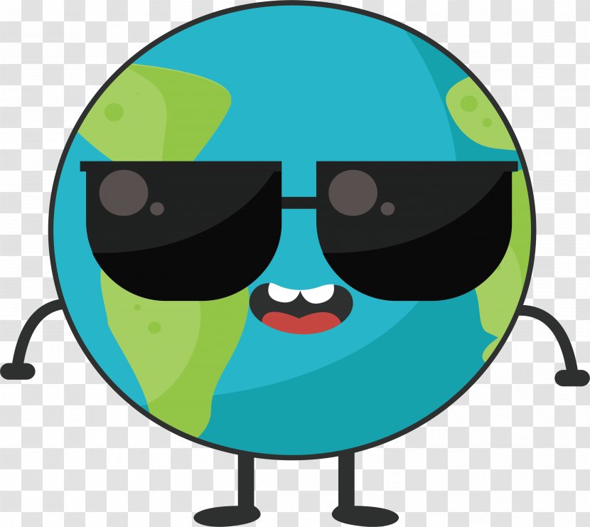 Clip Art - Sunglasses In The Earth Transparent PNG