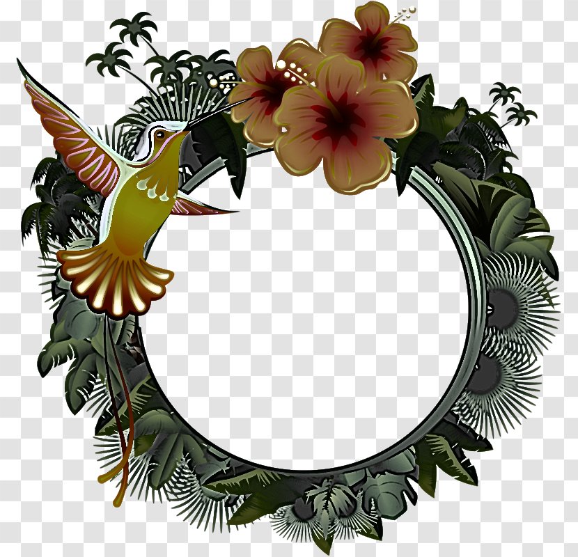 Flower Wreath - Religion - Perching Bird Transparent PNG
