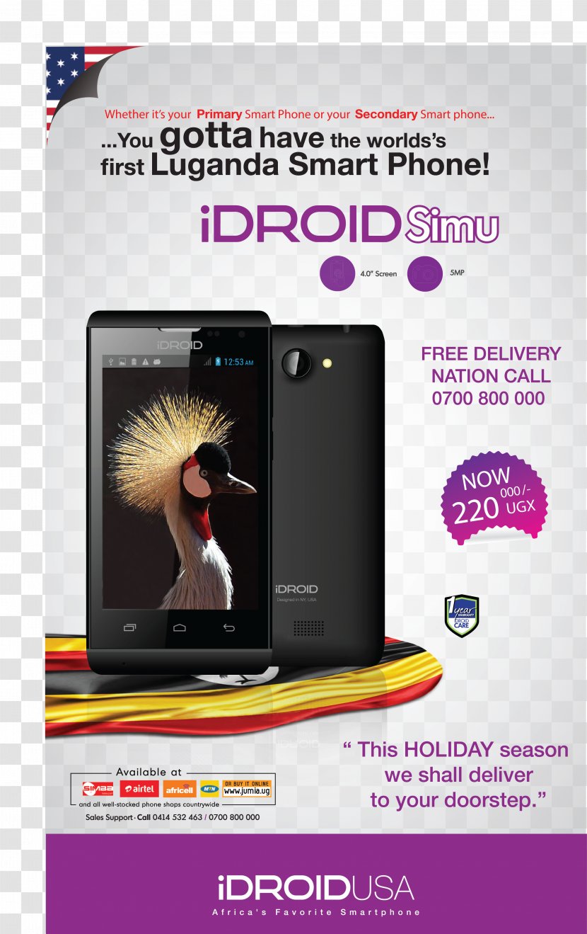 Uganda IDroid USA Samsung Galaxy A5 (2017) Smartphone Telephone - Multimedia Transparent PNG