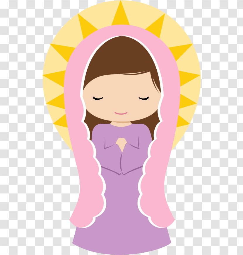 Our Lady Of Guadalupe The Rosary Chiquinquirá First Communion Saint - Cartoon - Virgen Mary Transparent PNG