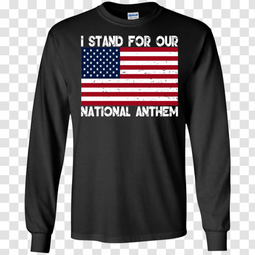 T-shirt Hoodie Sweater Sleeve - Sizing - National Anthem Transparent PNG