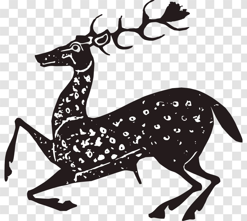 Rhodes White-tailed Deer Red Clip Art - Antler - Paper-cut Transparent PNG