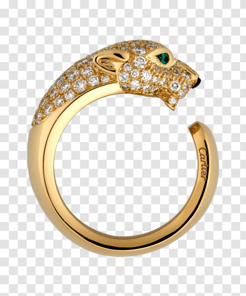 Cartier Jewellery Gold Diamond Ring - Body Jewelry Transparent PNG