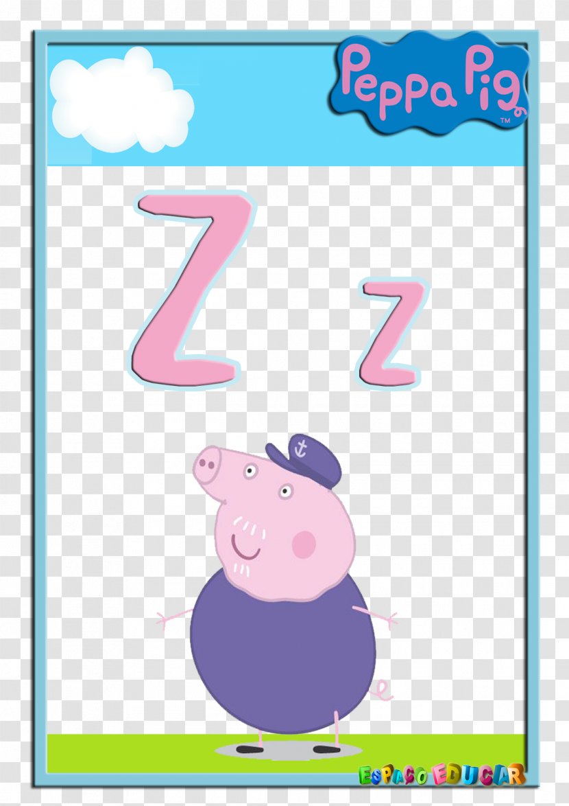 Daddy Pig Birthday Party Miss Piggy - Frame Transparent PNG