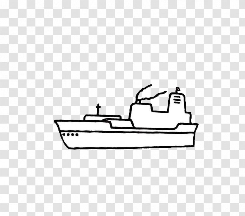 Sailing Ship Stroke Watercraft Car - Boat - Jane Pen Painted Transparent PNG