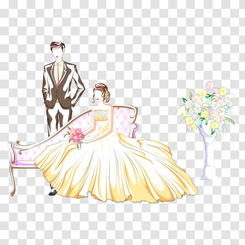 Wedding Photography Cartoon Marriage Illustration Transparent PNG