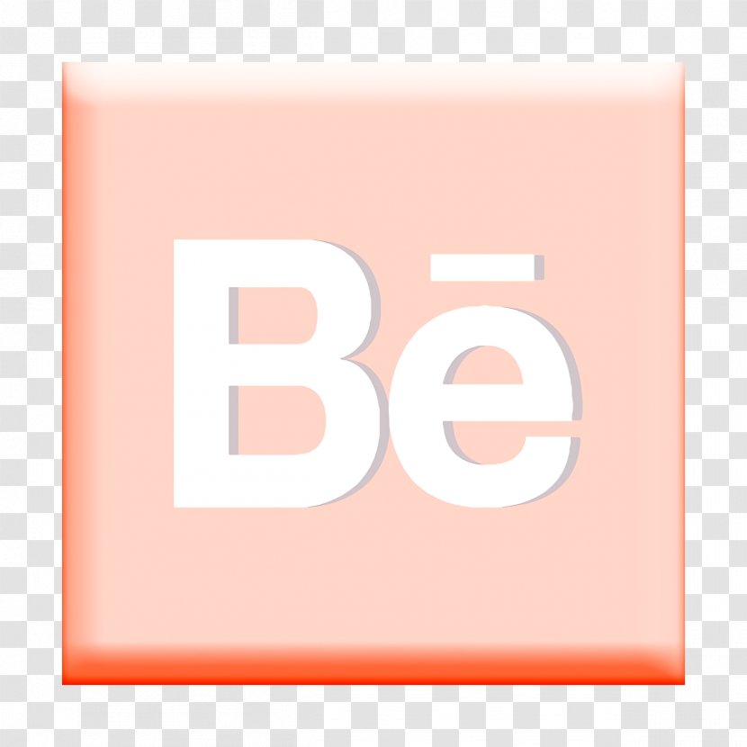 Behance Icon Logo Logotype - Orange - Material Property Transparent PNG