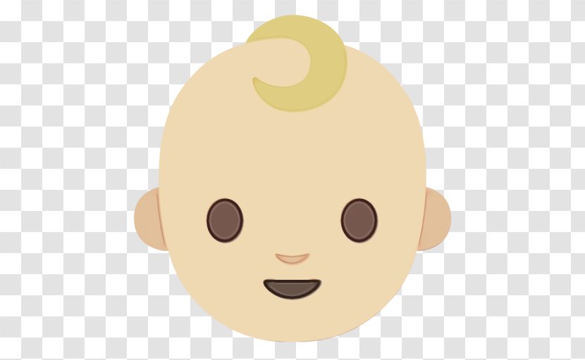 Face Cartoon - Nose - Beige Child Transparent PNG