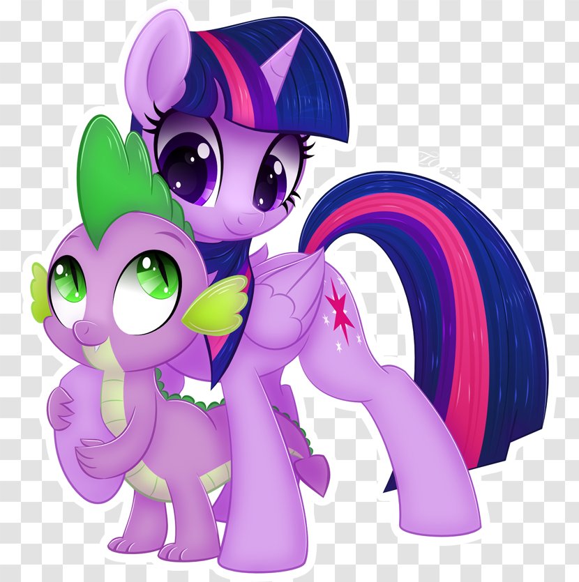 Twilight Sparkle Spike Rainbow Dash My Little Pony - Purple Mascots Transparent PNG