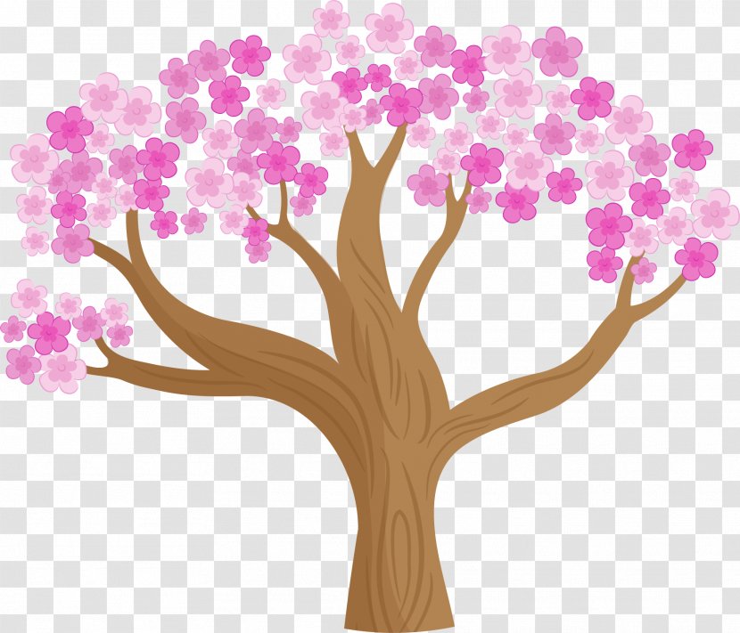 Cherry Blossom Cerasus - Lush Tree Transparent PNG