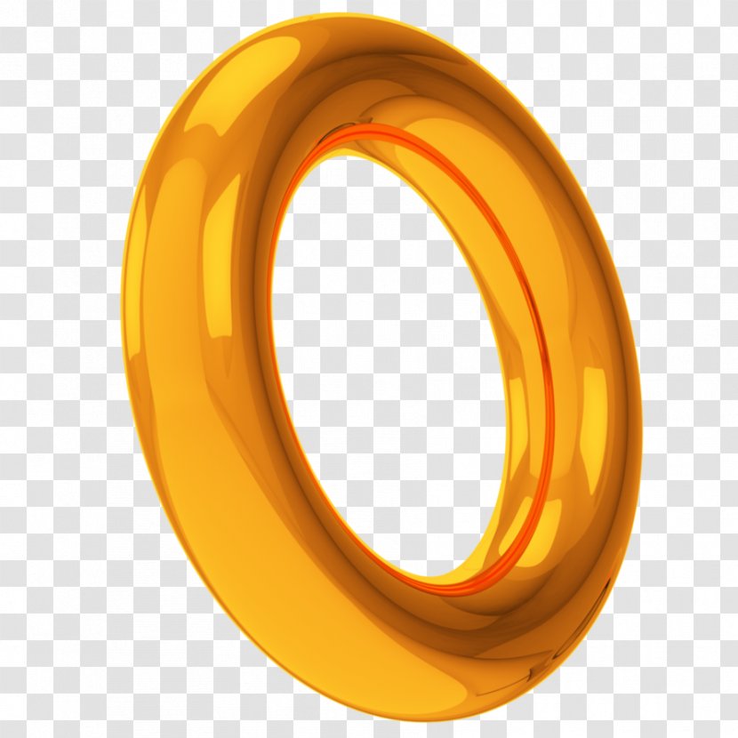 Sonic The Hedgehog Dash Tails Ring Gold - Oval Transparent PNG
