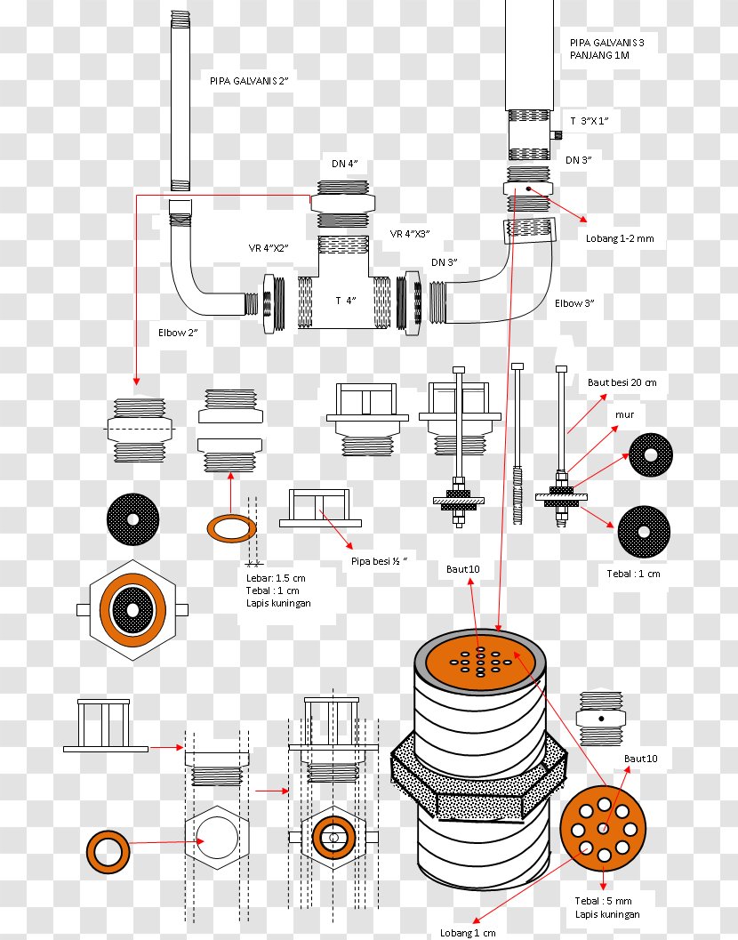 Hydraulic Ram Pump Energy Hydraulics Battering - Drawing Transparent PNG