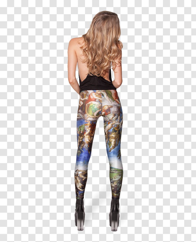 Leggings Tights Clothing Pants Waist - Frame - Hand-painted Milk Transparent PNG