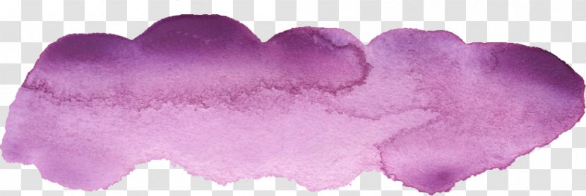 Watercolor Painting Purple - Mauve Transparent PNG