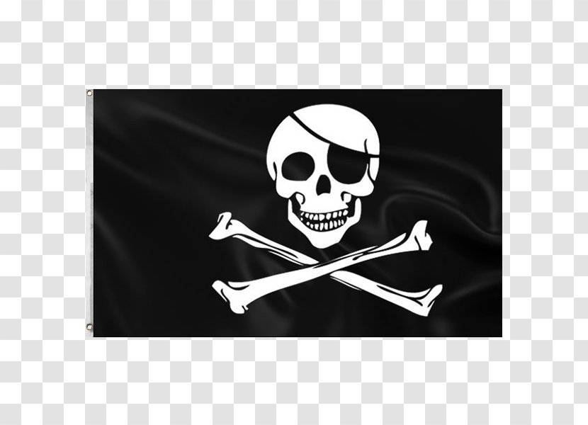 Jolly Roger Flag Piracy Skull And Crossbones - Pirate Party Transparent PNG