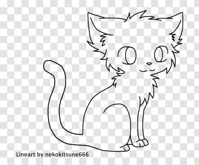 Kitten Whiskers Domestic Short-haired Cat Drawing - Silhouette Transparent PNG