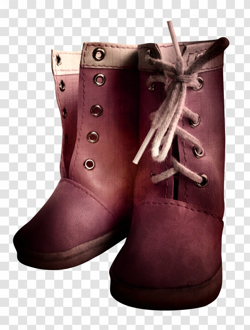 Snow Boot Shoe Footwear Purple - Pretty Boots Transparent PNG