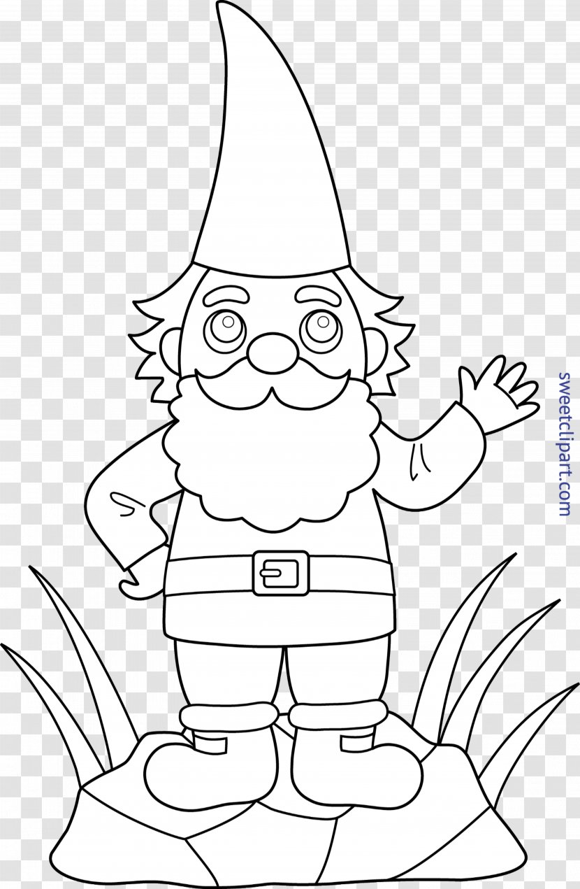 Garden Gnome Flower Drawing Coloring Book - Fictional Character Transparent PNG