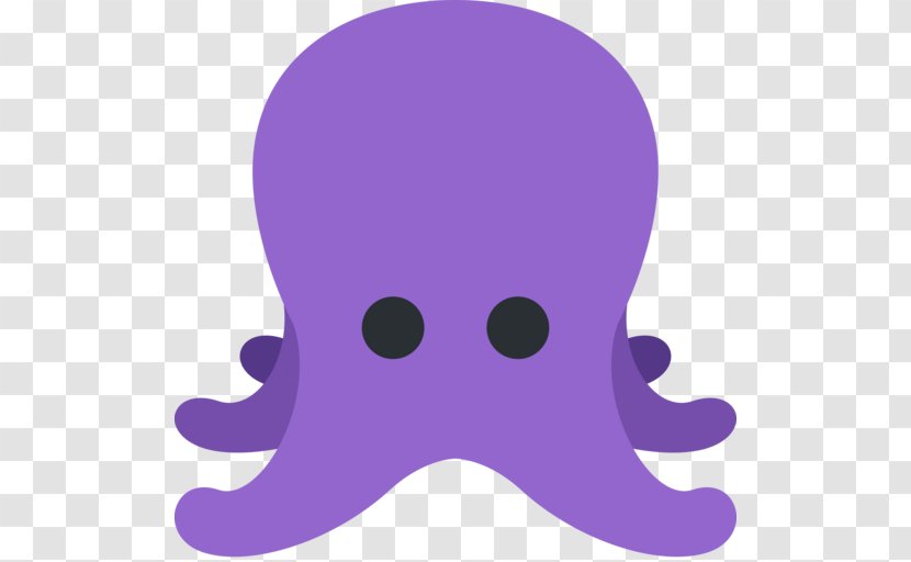 Emoji Marine Animals Sticker Octopus - Bone Transparent PNG