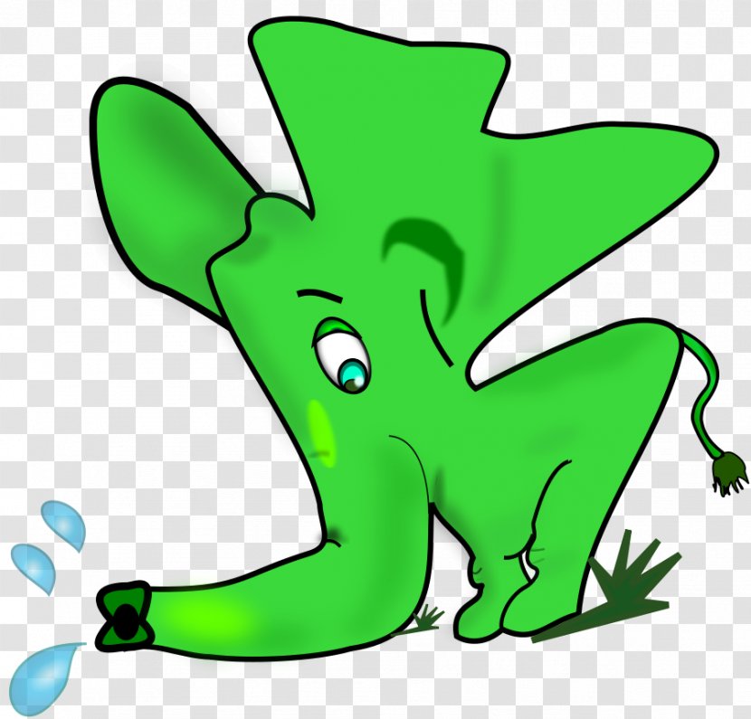 Elephant Clip Art - Organism - Green Cliparts Transparent PNG