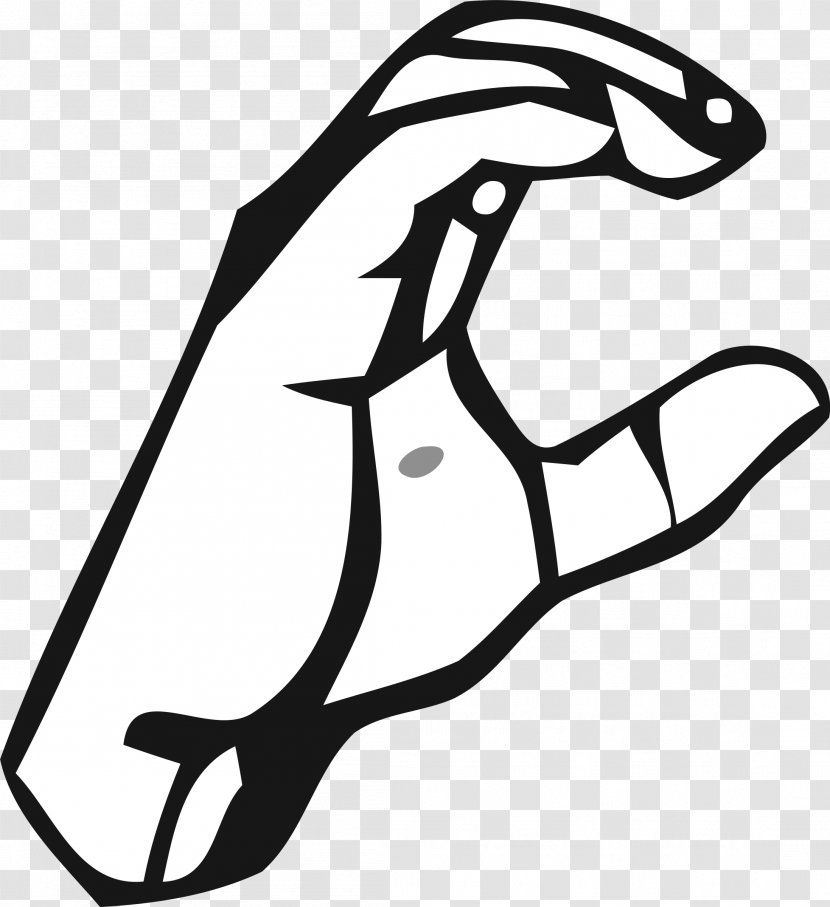 American Sign Language Clip Art - Translation - Letter C Transparent PNG