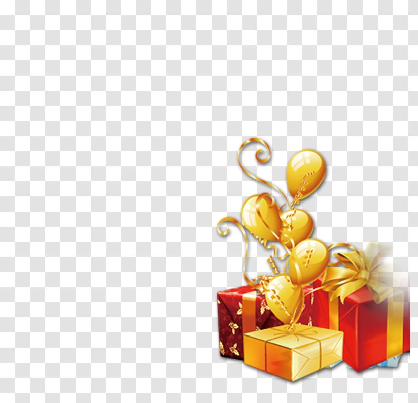 Gift Box New Year - Balloon Transparent PNG