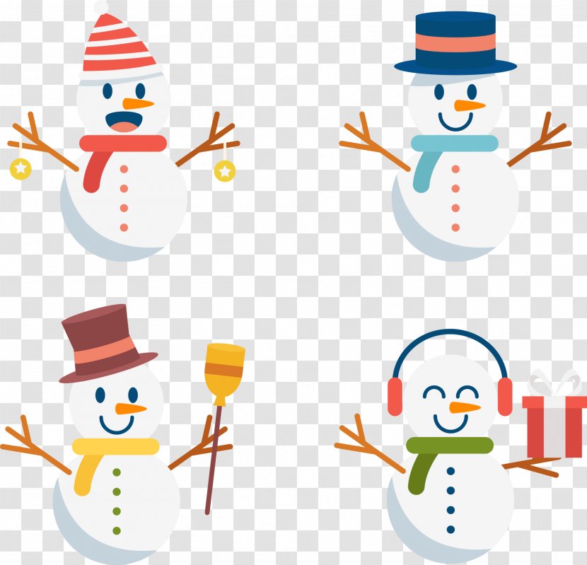 Snowman Christmas Clip Art - Snow - Cute Decoration Transparent PNG