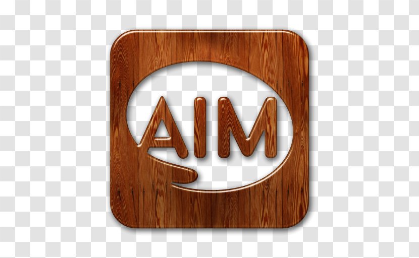 AIM AOL Mail Logo - Wood Stain - Rectangle Transparent PNG