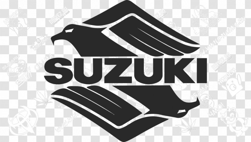 Suzuki SJ Logo Motorcycle - Monochrome Transparent PNG