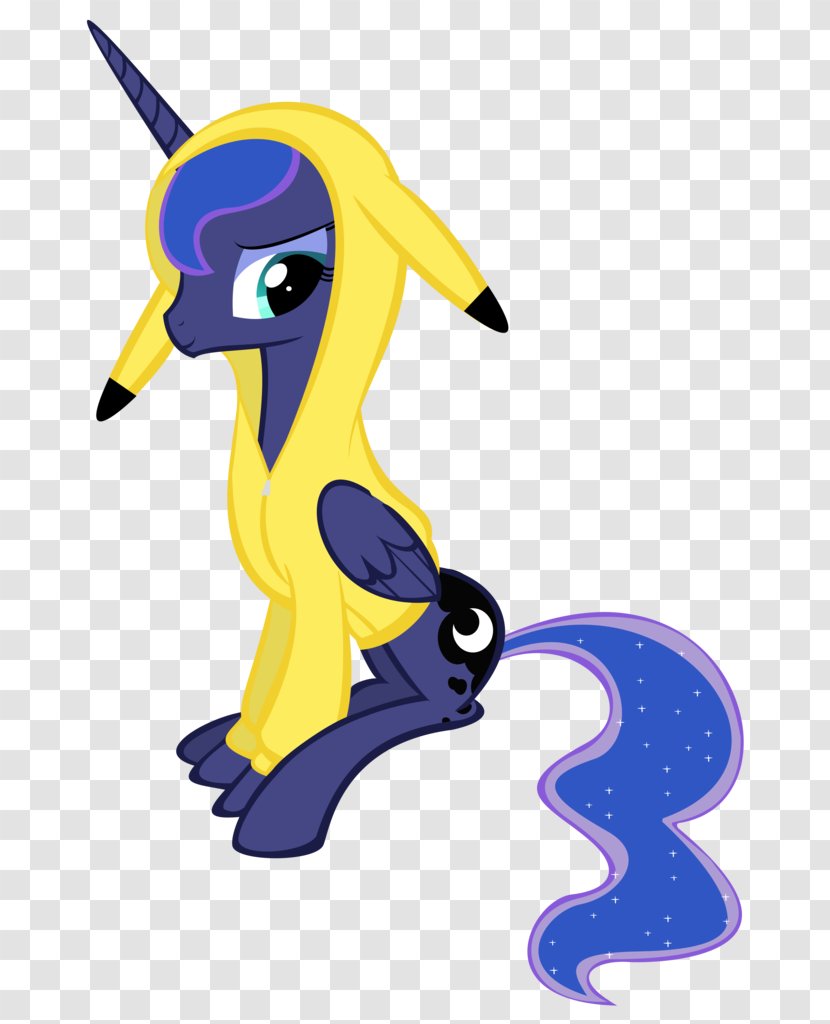 Princess Luna Pony Pikachu Moon - Yellow Transparent PNG