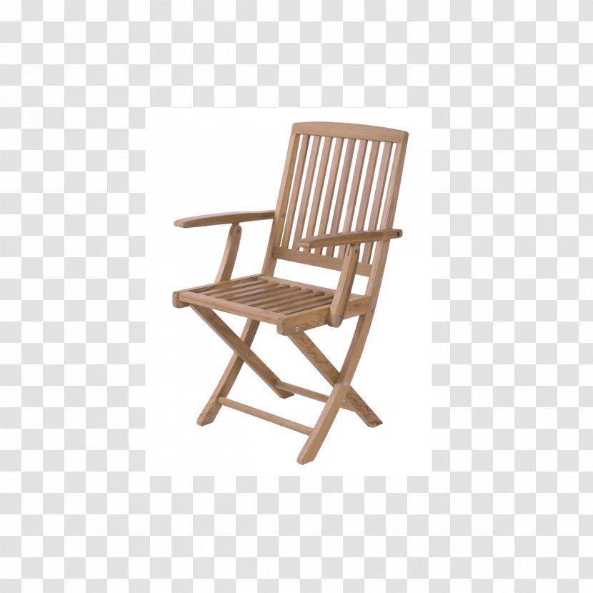 Folding Chair Garden Furniture Table - Teak Transparent PNG