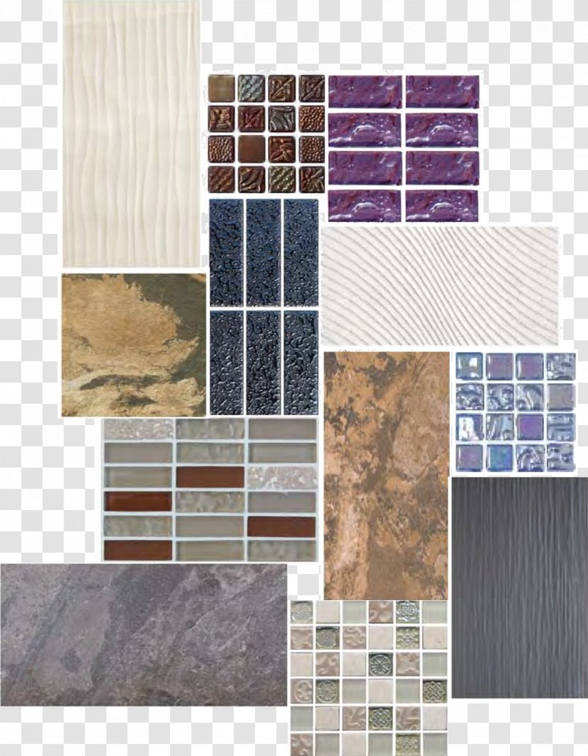Tile Ceramic Glaze Floor Mosaic - Collage - Swimming Tiles Transparent PNG