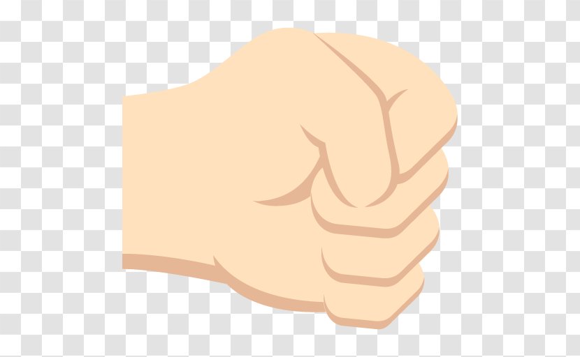 Emoji Raised Fist Bump Punch - Cartoon Transparent PNG