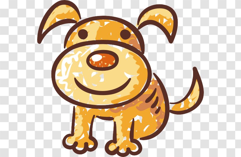 Dog Cartoon Clip Art - Animal - Hand-painted Puppy Vector Transparent PNG