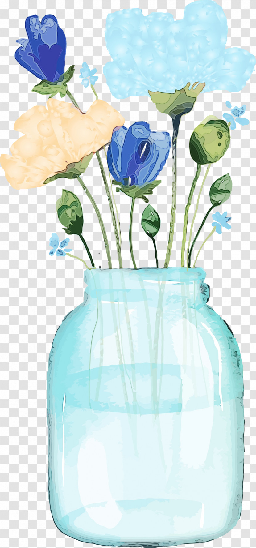 Blue Rose Transparent PNG