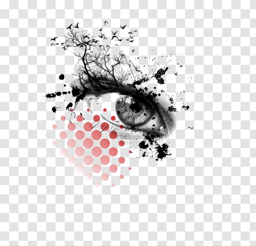 Tattoo Artist Trash Polka Idea - Tree - Creative Eye Transparent PNG