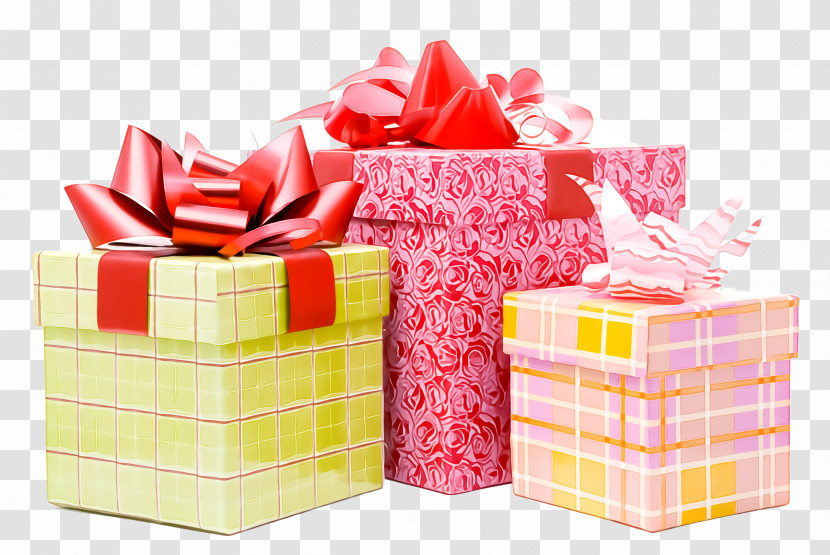 Present Box Gift Wrapping Pink Wedding Favors Transparent PNG