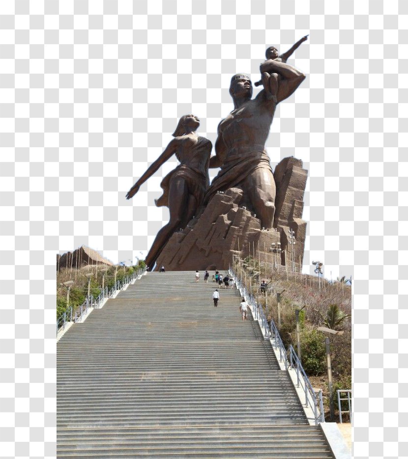 African Renaissance Monument Deux Mamelles Statue Of Liberty Eiffel Tower Ouakam - Memorial - Giant A Family Three Transparent PNG