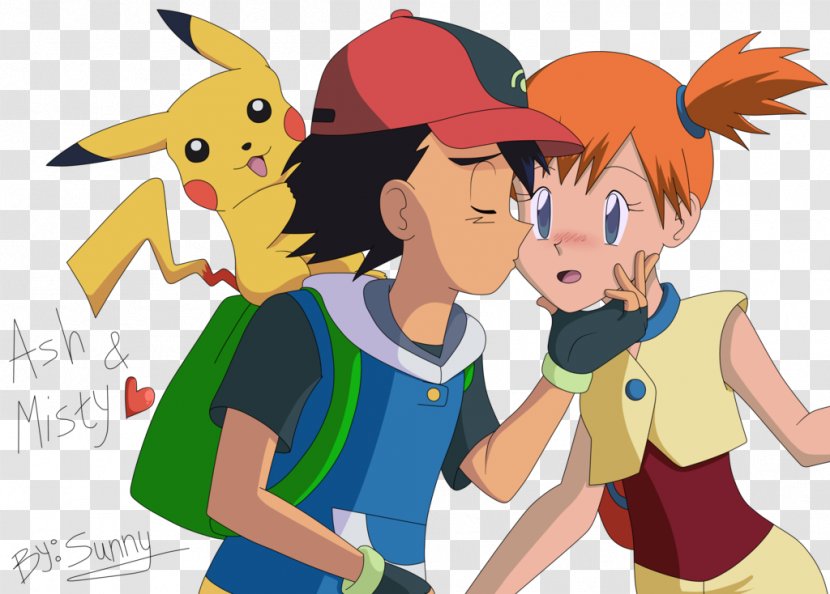 Ash Ketchum Misty Clemont DeviantArt Fan Art - Silhouette - Background Transparent PNG