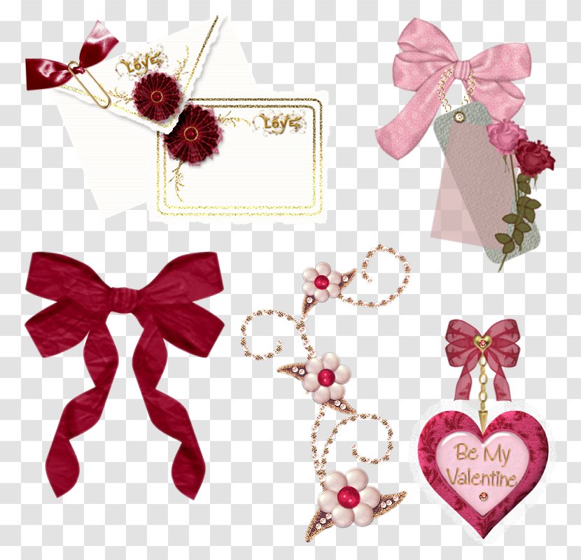 Ribbon Discussion Christmas Ornament - Magenta - Pusy Transparent PNG