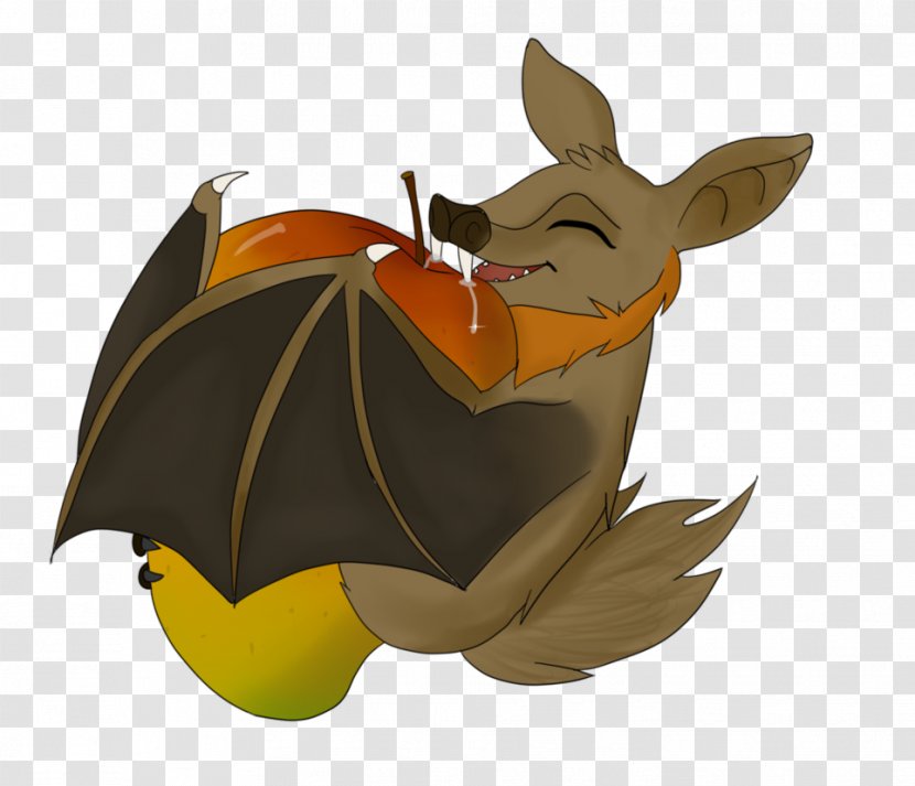 Megabat Drawing Clip Art - Fruit - Bat Transparent PNG