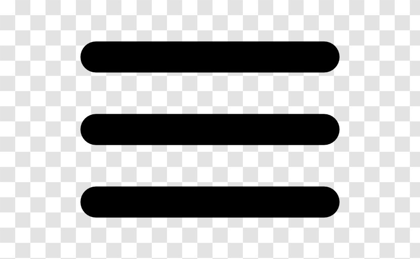 Hamburger Button Menu - Math-symbol Transparent PNG
