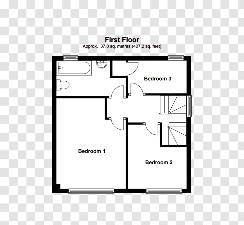Floor Plan Storey Apartment Bedroom House - Rectangle Transparent PNG