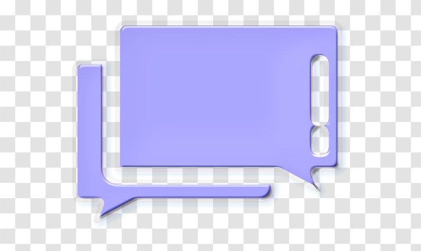 Chat Icon Facebook Inbox - Rectangle Electric Blue Transparent PNG