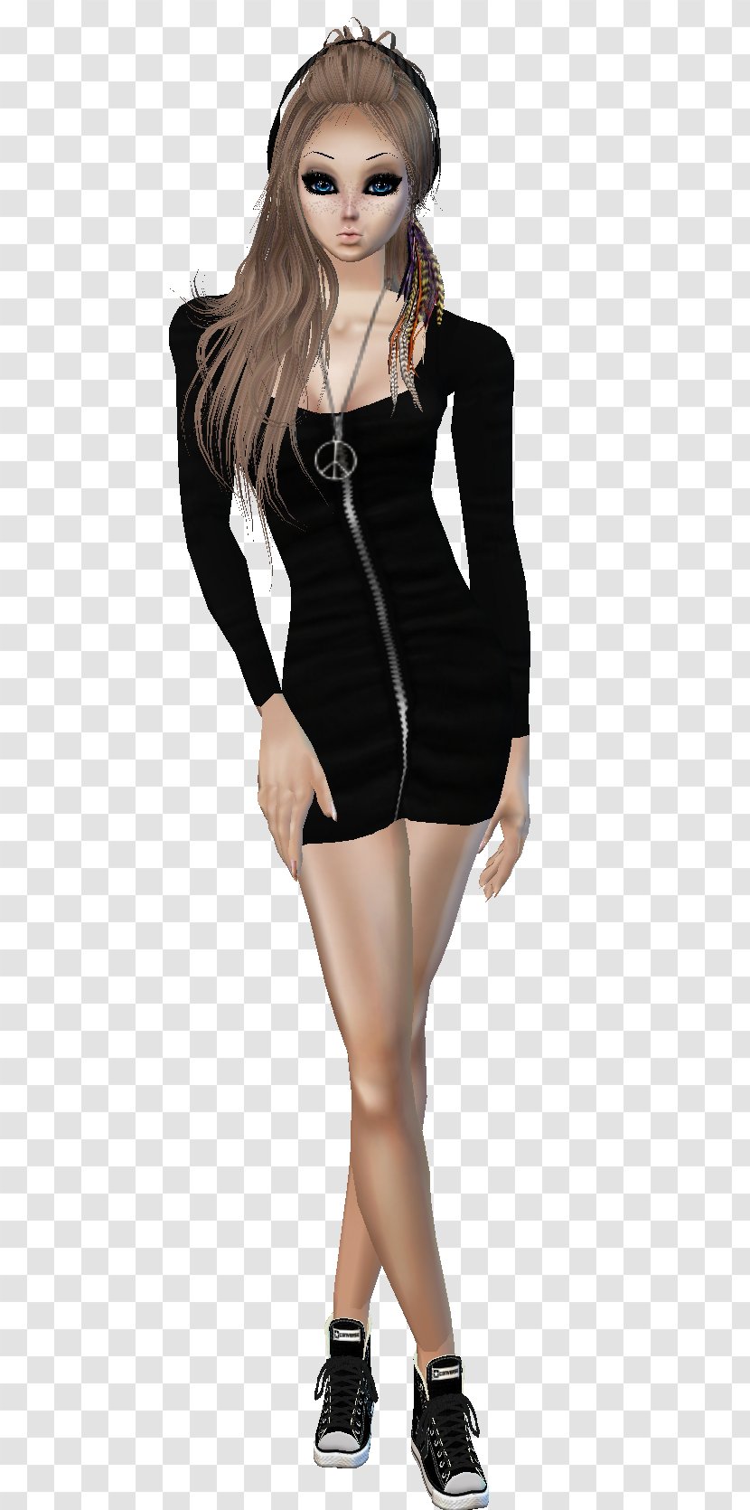 Little Black Dress Model Fashion Clothing Sleeve - Tree Transparent PNG