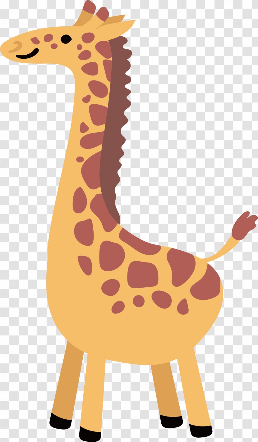 Northern Giraffe Clip Art - Orange - Yellow Transparent PNG