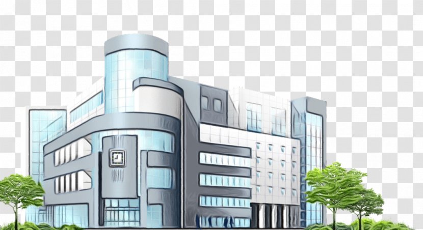 Real Estate Background - Animation - Corporate Headquarters City Transparent PNG